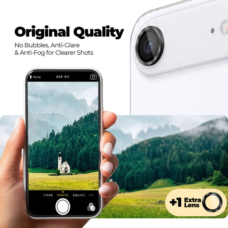 Camera Lens Protector For Apple iPhone 17 Air, HD Clear Lens Guard (2 Camera Rings)