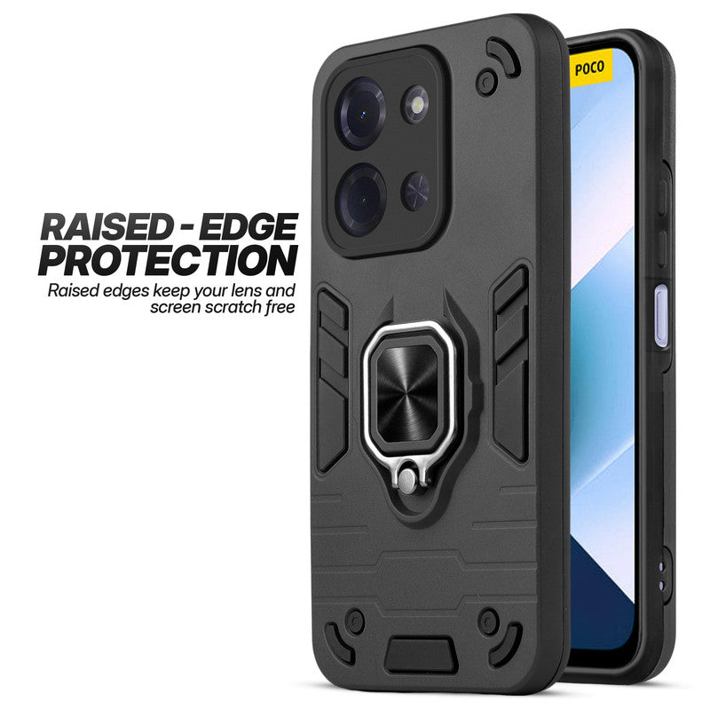 Poco C85 5G case showing raised edge protection for camera and screen