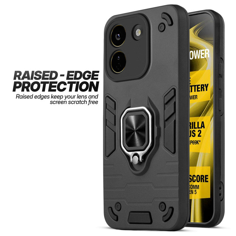 Poco X8 Power 5G case showing raised edge protection for camera and screen