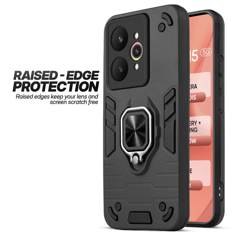 Realme 15 5G case showing raised edge protection for camera and screen