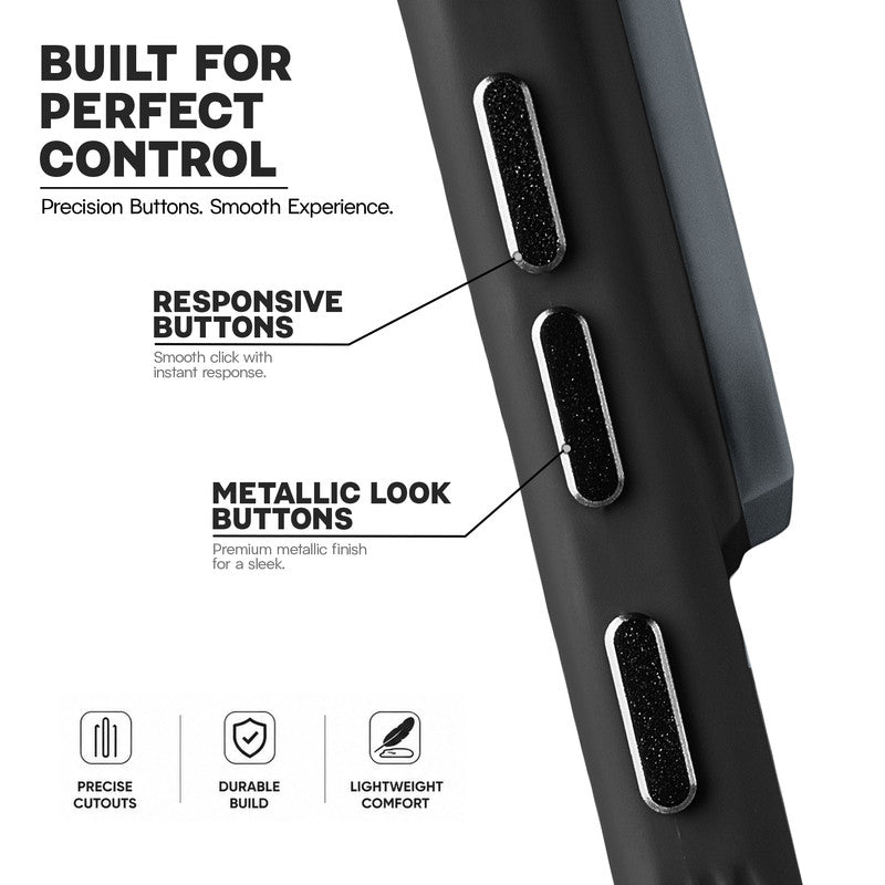 Premium Frosted Back Cover with Textured Camera Design & Metal-Look Buttons for Samsung A56 5G