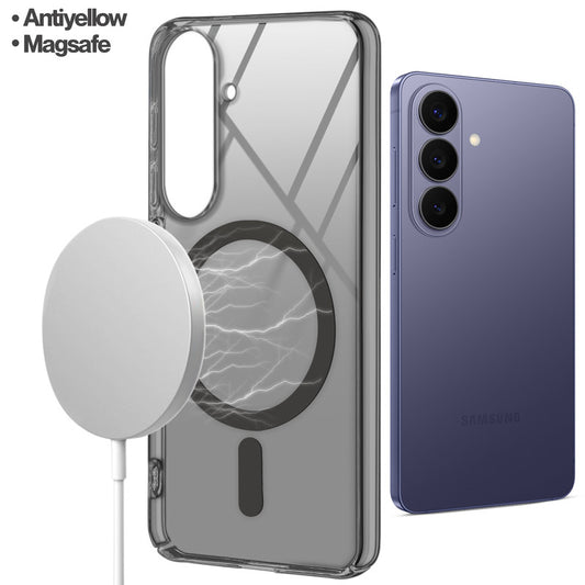 Colored Transparent Anti-Yellowing Wireless Charging Support Case For Samsung S26 5G