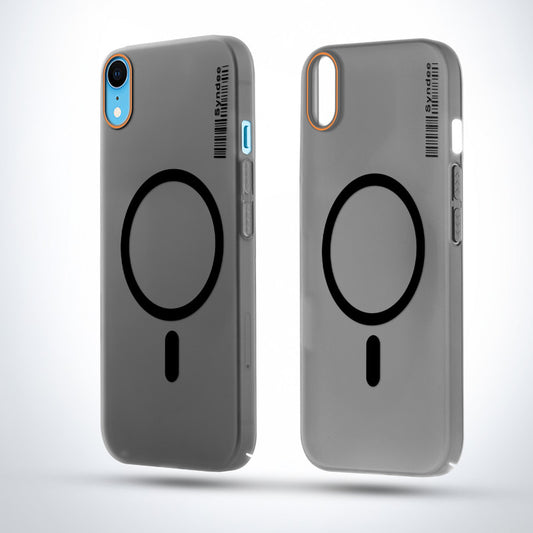 Elegant Colorful Frosted Matte Back With MagSafe Support Back Case For Apple iPhone XR