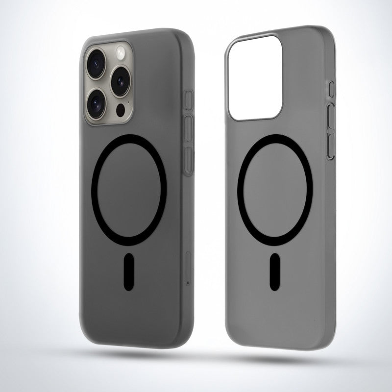 Frosted Slim Wireless Charging Support Case For Apple iPhone 15 Pro
