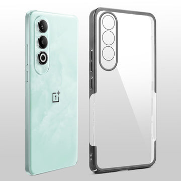 Crystal Clear Premium Case with Shiny Colorful Edges and Precise Cutouts for OnePlus Nord CE 4 5G