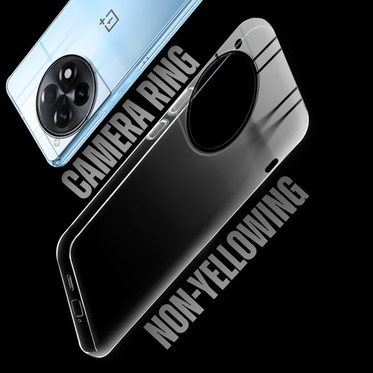 Crystal Shield Hard Case with Anti-Yellowing and Colorful Camera Guard for OnePlus 12R 5G