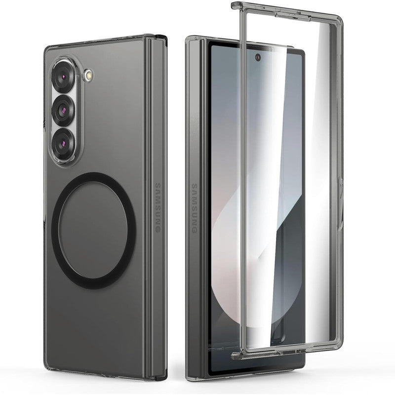 Crystal Clear Hard Back Anti-Yellowing with MagSafe Compatibility Phone Case For Samsung Z Fold 7
