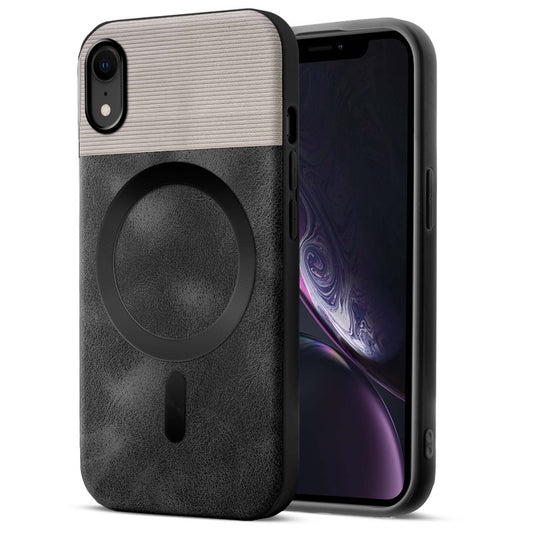 Smooth PU Leather Back Cover for Apple iPhone XR , MagSafe Support & Soft Fabric Inside