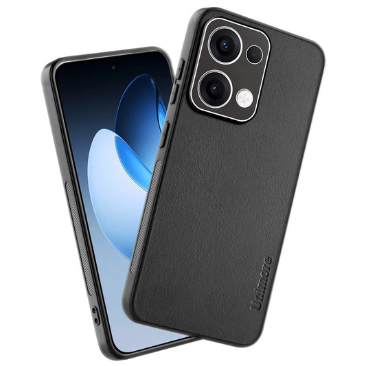 Unimore Leather Hard Case with Shiny Camera Protection For Oppo Reno 13 5G