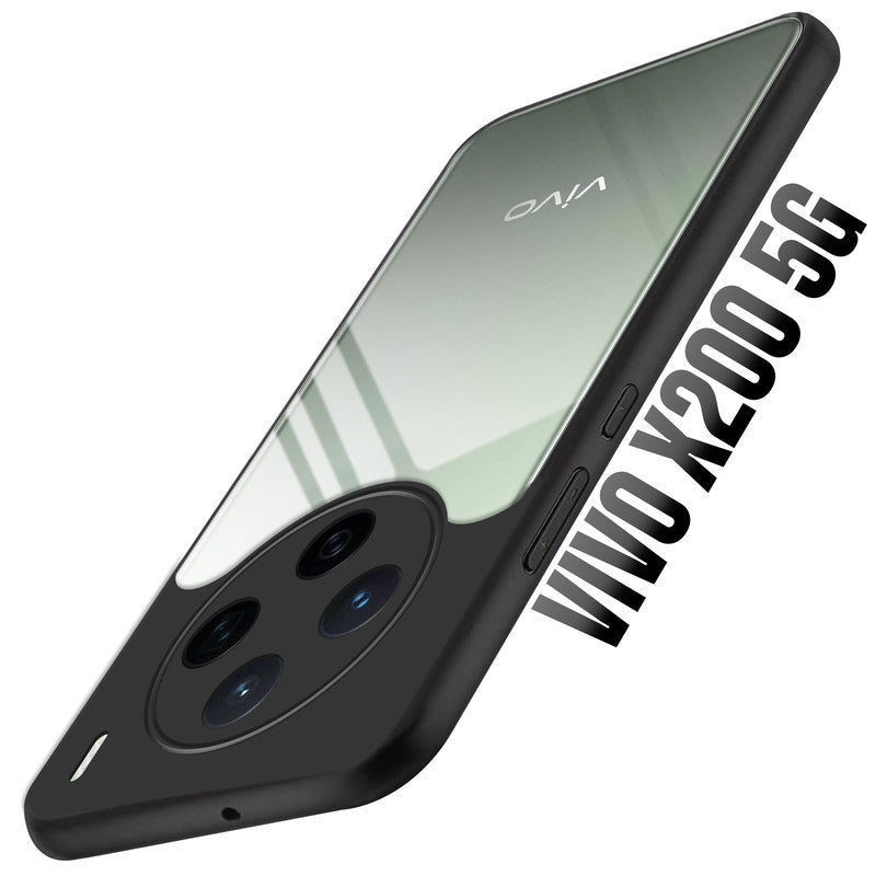 Colored Soft Frame Clear Back Case For Vivo X200 5G