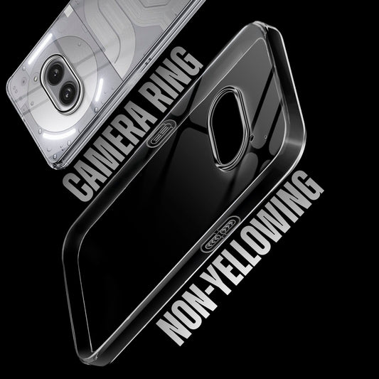 Crystal Shield Hard Case with Anti-Yellowing and Colorful Camera Guard for Nothing Phone 2A Plus
