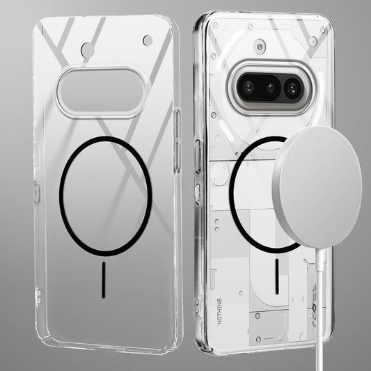 Crystal Clear Transparent Hard Back Anti-Yellowing with MagSafe Compatibility Phone Case For Nothing Phone 3A 5G