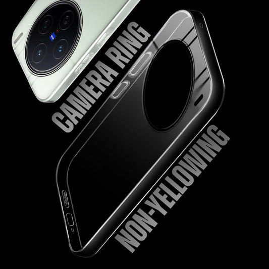 Crystal Shield Hard Case with Anti-Yellowing and Colorful Camera Guard for Vivo X200 5G