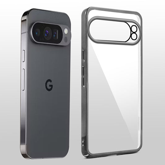 Crystal Clear Premium Shiny Edges Hard Back Case For Google Pixel 9 Pro XL 5G