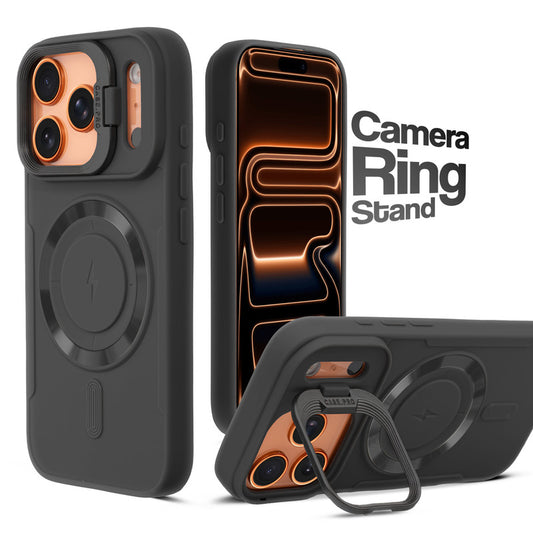 Flex Camera Ring Stand Case For Apple iphone 17 Pro Max