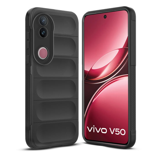 Premium Liquid Silicone Comfort Grip Case for Vivo V50 5G with Soft Touch Matte TPU