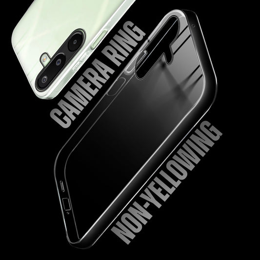 Crystal Shield Hard Case with Anti-Yellowing and Colorful Camera Guard for Samsung M16 5G