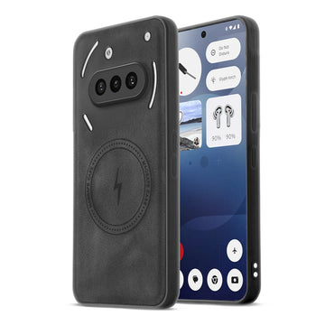 Refined PU Leather Case for Nothing Phone 3A 5G , with Support for MagSafe & Wireless Accessories