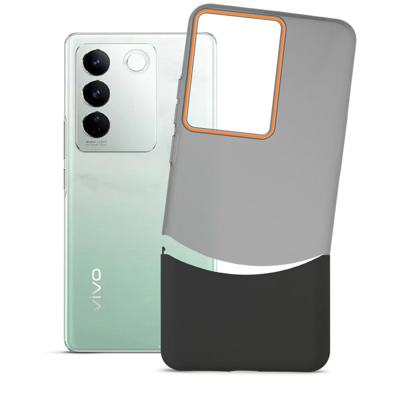 Frosted Case With 2-Cut Interlock For Vivo V27 Pro 5G