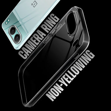 Crystal Shield Hard Case with Anti-Yellowing and Colorful Camera Guard for OnePlus Nord 4 5G