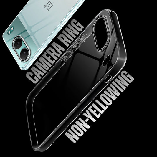 Crystal Shield Hard Case with Anti-Yellowing and Colorful Camera Guard for OnePlus Nord 4 5G