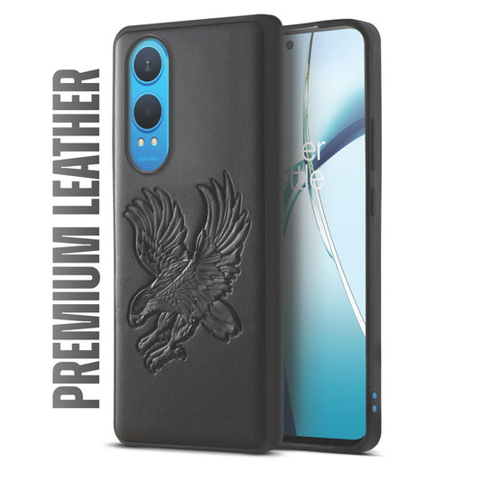 Eagle Textured Leather Back Case Cover for OnePlus Nord CE 4 Lite 5G