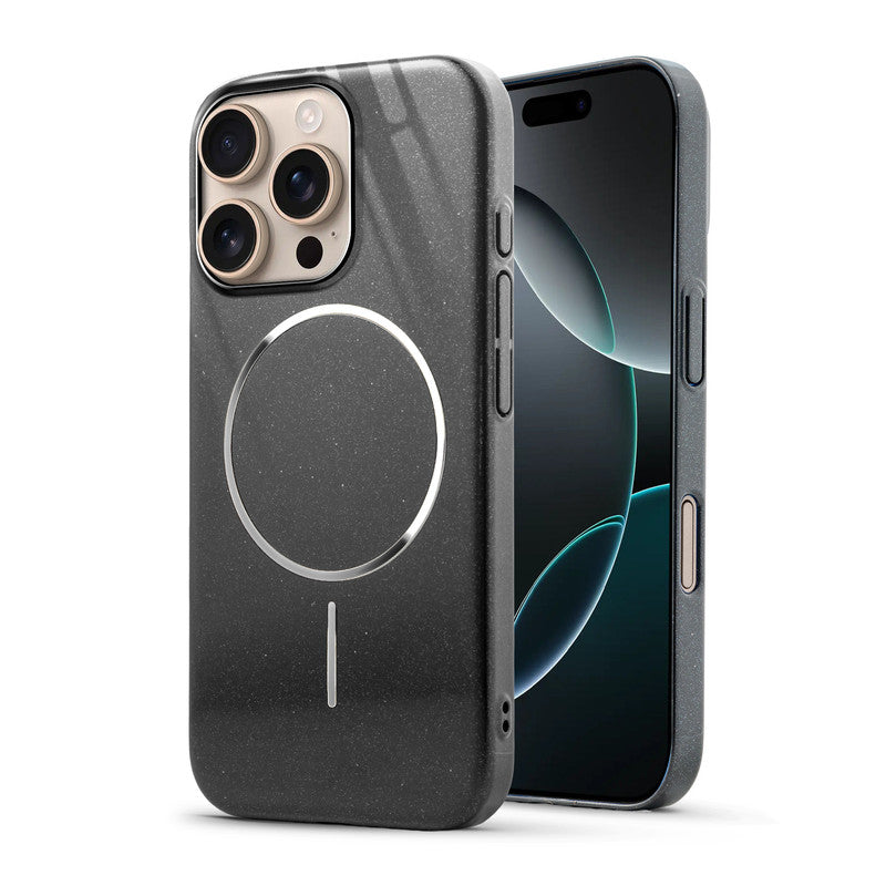 Smooth & Shiny Glossy Hard Back Cover Case For Apple iPhone 16 Pro Max With Wireless Charging Support Support