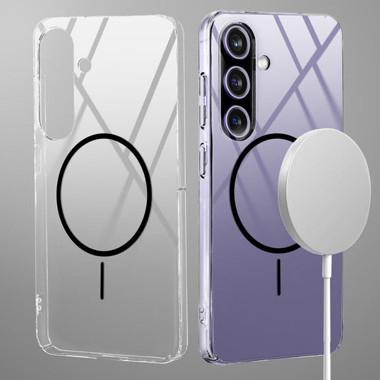 Crystal Clear Transparent Hard Back Anti-Yellowing with MagSafe Compatibility Phone Case For Samsung A56 5G
