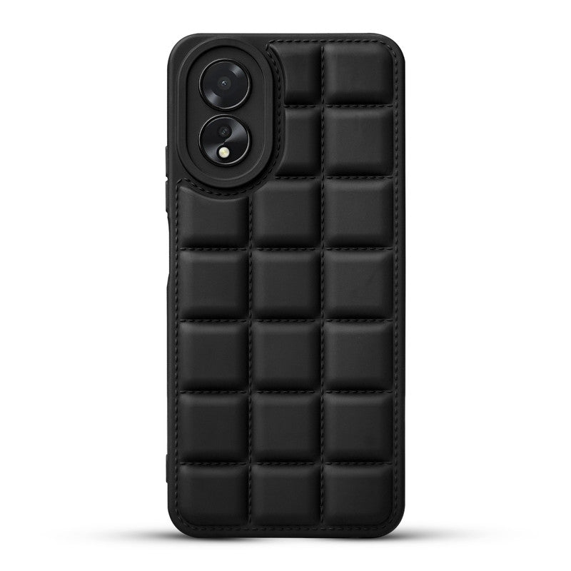 3D Grid Thread Design Silicone Phone Case Cover for Oppo A18
