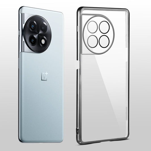 Crystal Clear Premium Case with Shiny Colorful Edges and Precise Cutouts for OnePlus 11R 5G