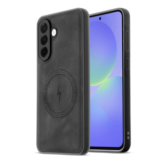 Refined PU Leather Case for Samsung A36 5G , with Support for MagSafe & Wireless Accessories