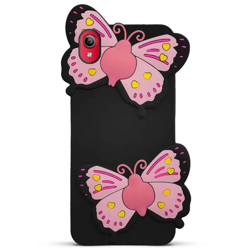 3D Vibrant Butterfly Silicone Phone Case For Vivo Y90