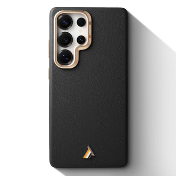 Exclusive Hard Back Case for Samsung S25 Ultra 5G with Leather Textured Finish, Matte finish Buttons and Soft Inner Fabric