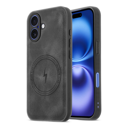 Refined PU Leather Case for Apple iPhone 16 Plus