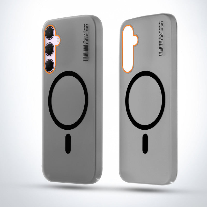 Elegant Colorful Frosted Matte Back With MagSafe Support Back Case For Samsung A35 5G