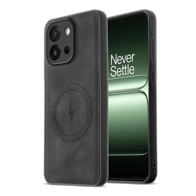 Refined PU Leather Case for OnePlus 13S 5G , with Support for MagSafe & Wireless Accessories