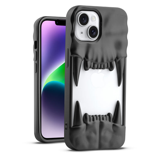 3D Tiger Fang Back Case for Apple iPhone 14 Plus, A Wild and Fearless Vibe
