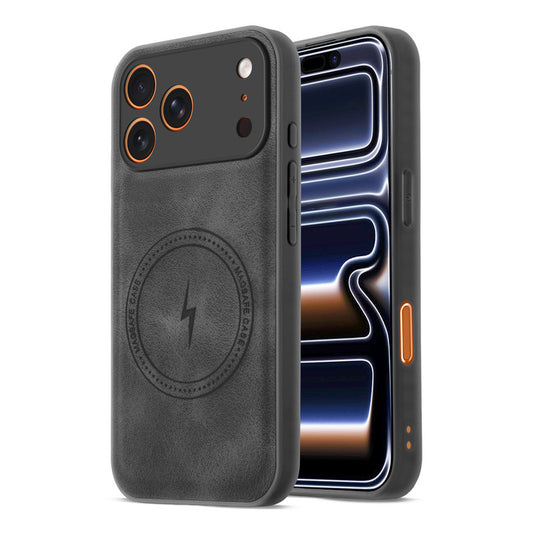 Refined PU Leather Case for Apple iPhone 17 Pro , with Support for MagSafe & Wireless Accessories