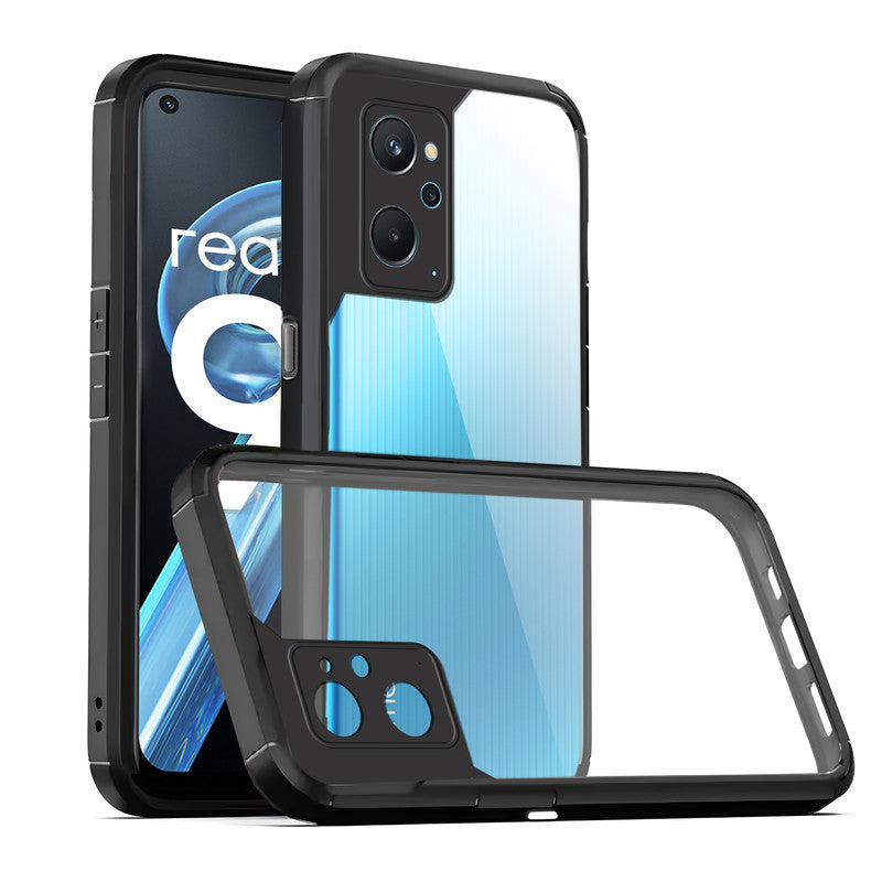 Silicone Border Transparent Back Cover for Realme 9i 4G