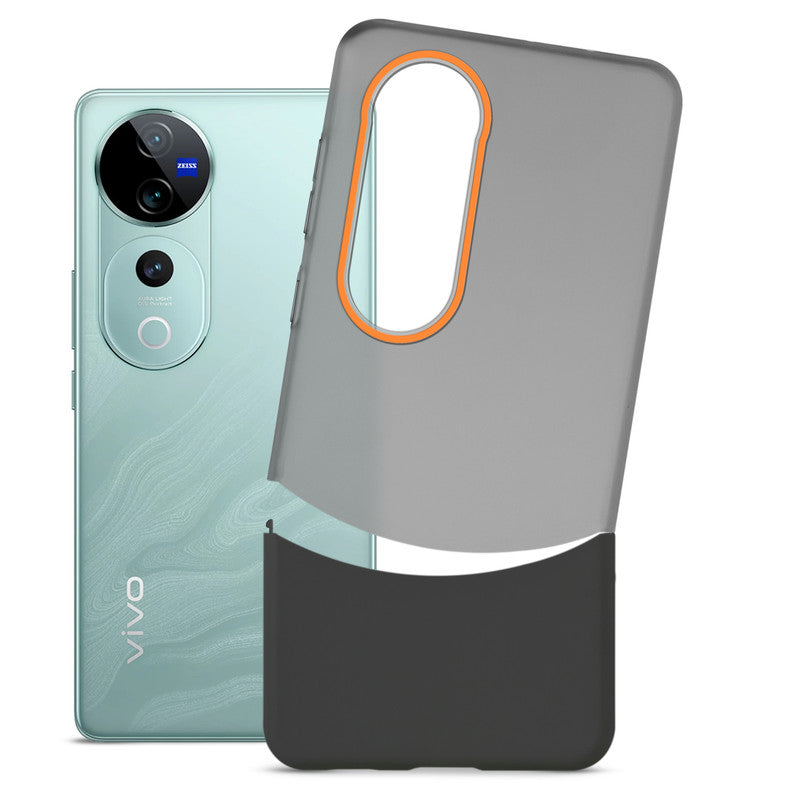 Frosted Case With 2-Cut Interlock For Vivo V40 Pro 5G