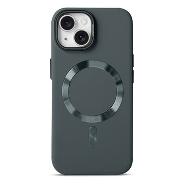 Smooth Silicone Finish Hard Back MagSafe Compatible Case for Apple iPhone 14 With Camera Protection