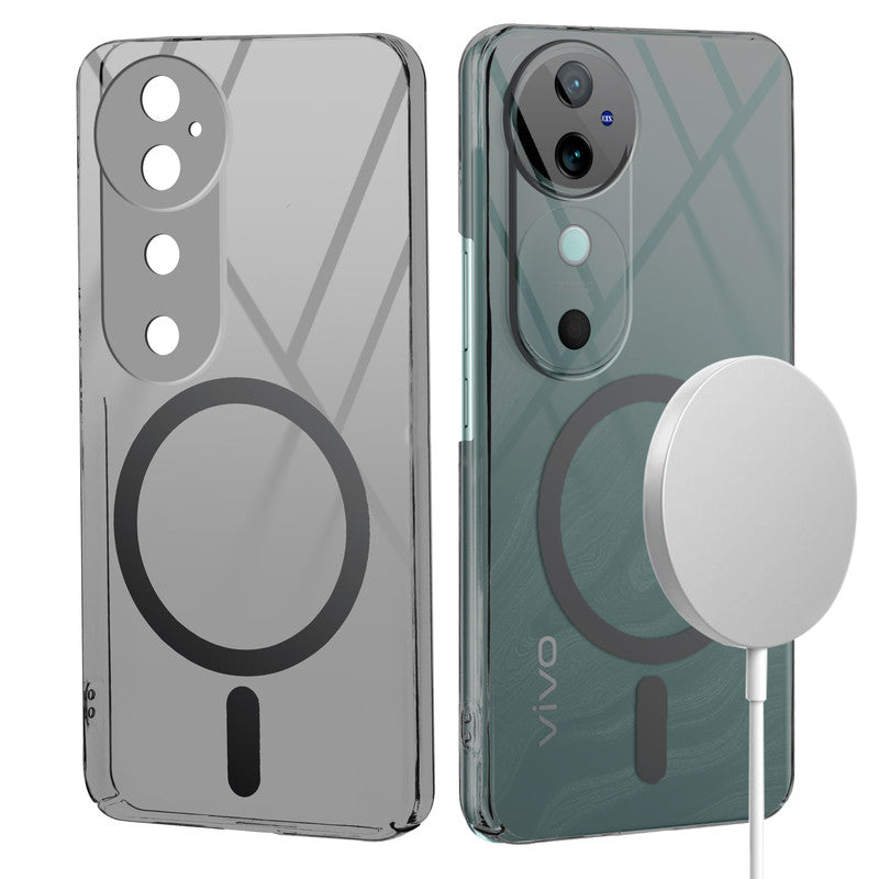 Crystal Clear Hard Back Anti-Yellowing with MagSafe Compatibility Phone Case For Vivo V40 5G