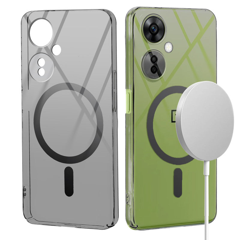 Crystal Clear Hard Back Anti-Yellowing with MagSafe Compatibility Phone Case For OnePlus Nord CE 3 Lite 5G
