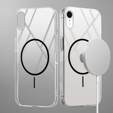 Crystal Clear Transparent Hard Back Anti-Yellowing with MagSafe Compatibility Phone Case For Apple iPhone XR