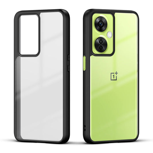 Premium Silicon Soft Framed Case with Clear Back Cover For OnePlus Nord CE 3 Lite 5G