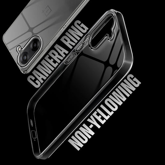 Crystal Shield Hard Case with Anti-Yellowing and Colorful Camera Guard for OnePlus Nord CE 5 5G