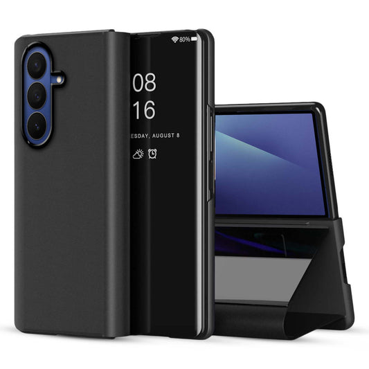 Sleek Flip Case for Samsung Z Fold 7, Touch Mirror Cover with Auto Wake/Sleep (Not S View Compatible)