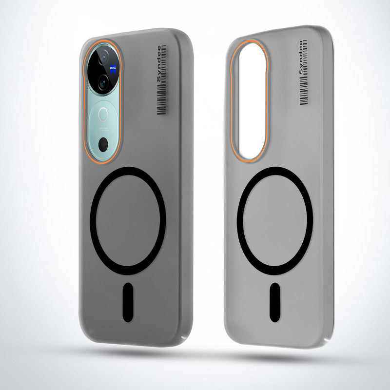 Elegant Colorful Frosted Matte Back With MagSafe Support Back Case For Vivo V40 5G