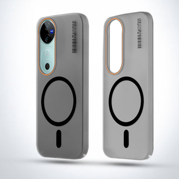 Elegant Colorful Frosted Matte Back With MagSafe Support Back Case For Vivo V40 5G