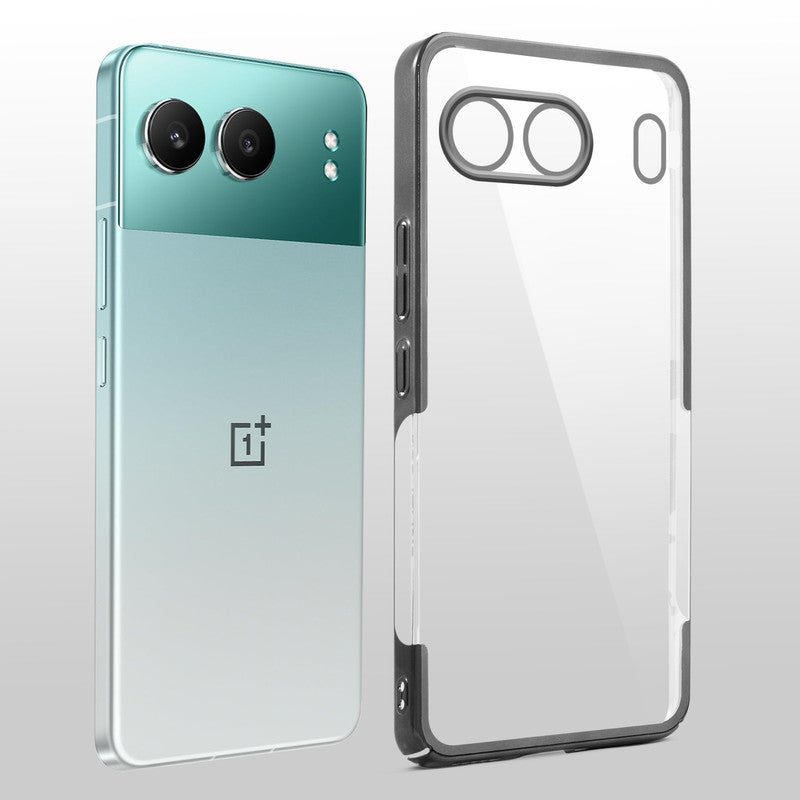 Crystal Clear Premium Case with Shiny Colorful Edges and Precise Cutouts for OnePlus Nord 4 5G